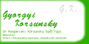 gyorgyi korsunsky business card